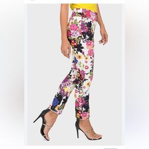 7th Avenue NYC Multicolor Floral Women's Cropped Pants